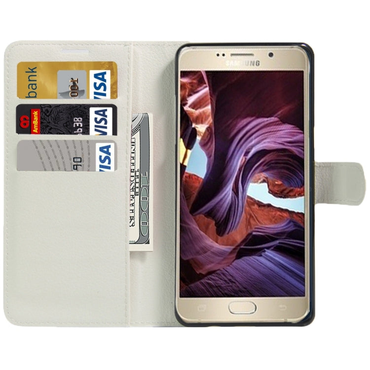 For Galaxy Note 6 / N930F Litchi Texture Horizontal Flip Leather Case with Magnetic Buckle & Holder & Card Slots & Wallet