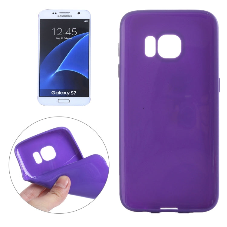 For Galaxy S7 / G930 Solid Color Soft TPU Protective Cover Case