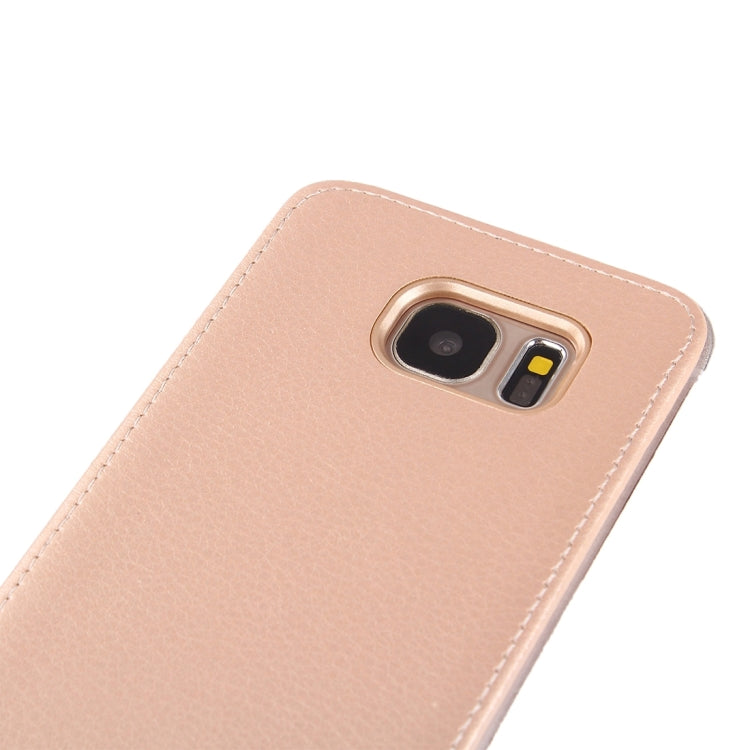 For Galaxy S7 Edge / G935 Litchi Texture Single Bottom Leather Case Back Cover Shell