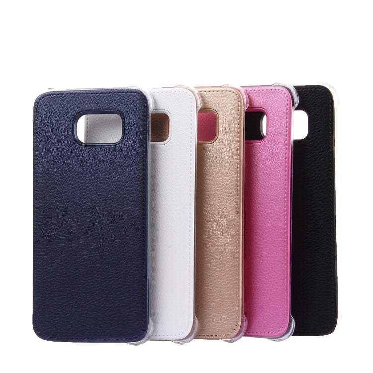 For Galaxy S7 Edge / G935 Litchi Texture Single Bottom Leather Case Back Cover Shell