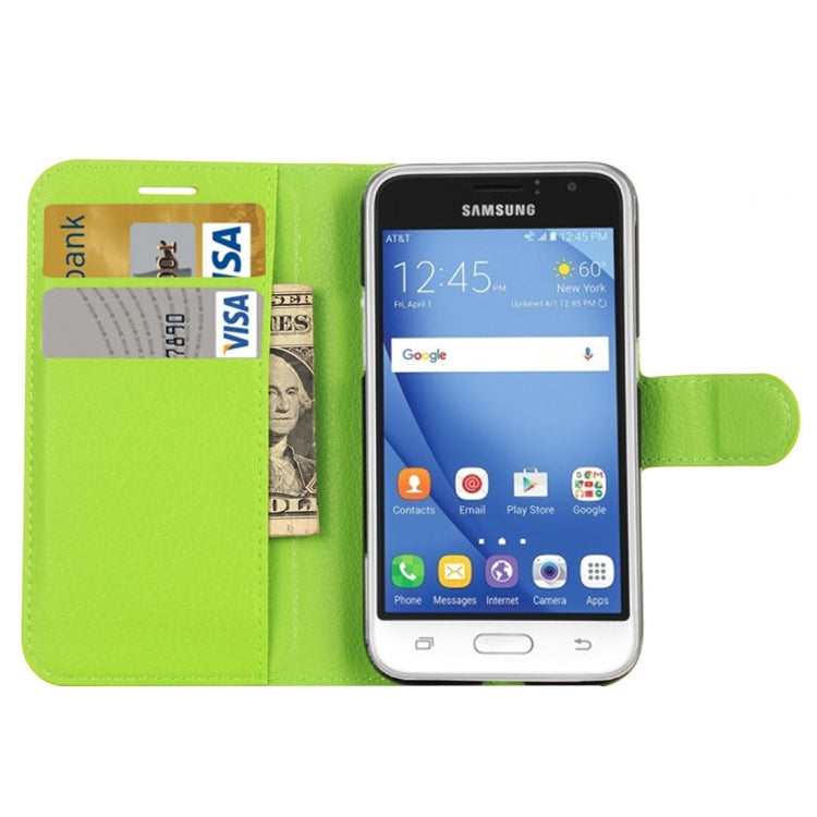 For Galaxy J1 Pro & J1 (2016) / J120 Litchi Texture Horizontal Flip Leather Case with Magnetic Buckle & Holder & Card Slots & Wallet