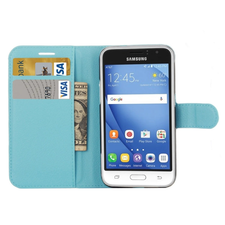 For Galaxy J1 Pro & J1 (2016) / J120 Litchi Texture Horizontal Flip Leather Case with Magnetic Buckle & Holder & Card Slots & Wallet