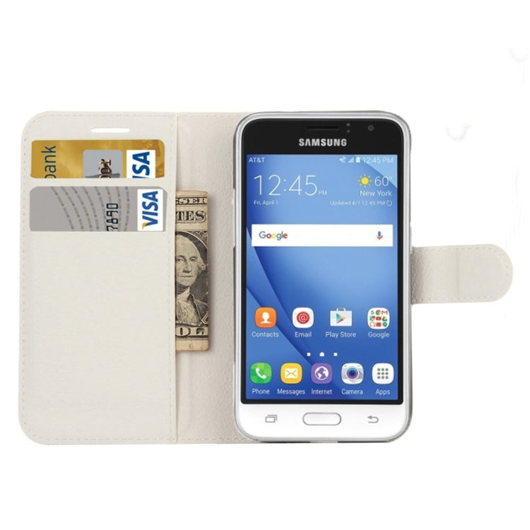 For Galaxy J1 Pro & J1 (2016) / J120 Litchi Texture Horizontal Flip Leather Case with Magnetic Buckle & Holder & Card Slots & Wallet