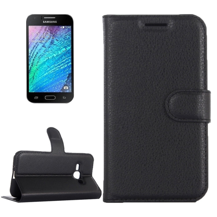 Litchi Texture Horizontal Flip Leather Case for Galaxy J2 Pro (2016) & J2 (2016) / J210F, with Magnetic Buckle & Holder & Card Slots & Wallet