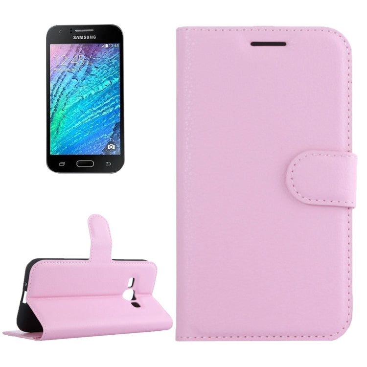 Litchi Texture Horizontal Flip Leather Case for Galaxy J2 Pro (2016) & J2 (2016) / J210F, with Magnetic Buckle & Holder & Card Slots & Wallet