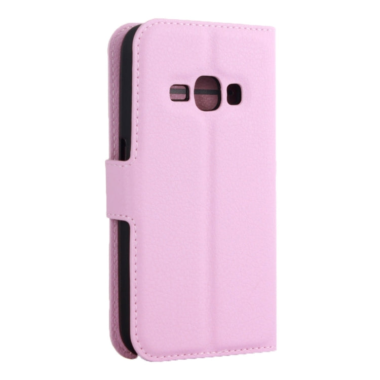 Litchi Texture Horizontal Flip Leather Case for Galaxy J2 Pro (2016) & J2 (2016) / J210F, with Magnetic Buckle & Holder & Card Slots & Wallet