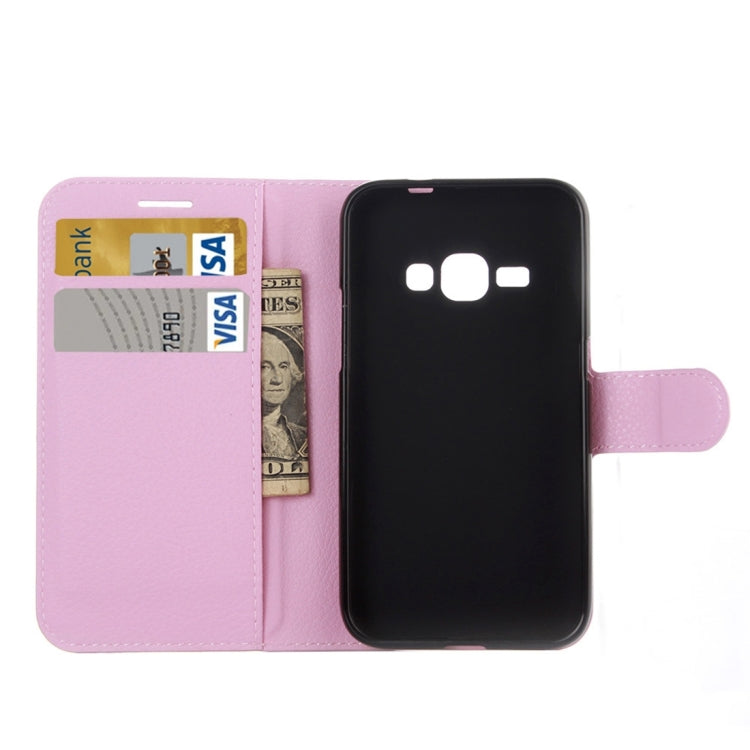 Litchi Texture Horizontal Flip Leather Case for Galaxy J2 Pro (2016) & J2 (2016) / J210F, with Magnetic Buckle & Holder & Card Slots & Wallet