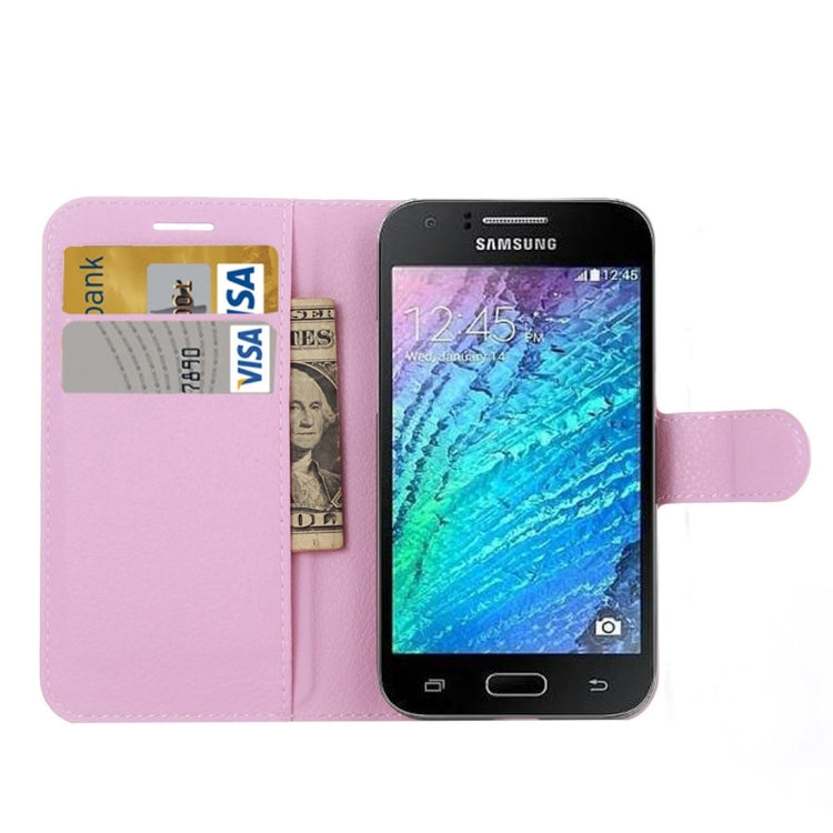 Litchi Texture Horizontal Flip Leather Case for Galaxy J2 Pro (2016) & J2 (2016) / J210F, with Magnetic Buckle & Holder & Card Slots & Wallet