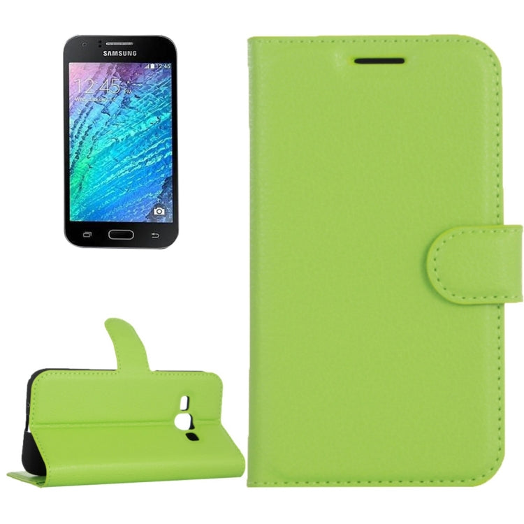 Litchi Texture Horizontal Flip Leather Case for Galaxy J2 Pro (2016) & J2 (2016) / J210F, with Magnetic Buckle & Holder & Card Slots & Wallet