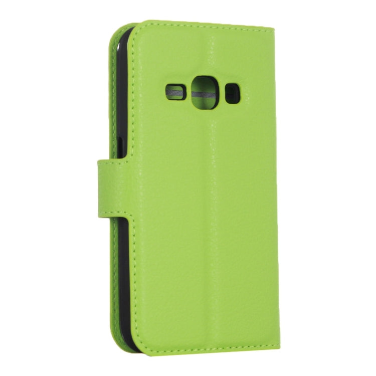 Litchi Texture Horizontal Flip Leather Case for Galaxy J2 Pro (2016) & J2 (2016) / J210F, with Magnetic Buckle & Holder & Card Slots & Wallet