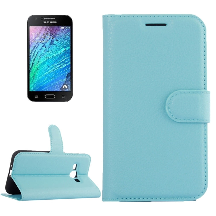 Litchi Texture Horizontal Flip Leather Case for Galaxy J2 Pro (2016) & J2 (2016) / J210F, with Magnetic Buckle & Holder & Card Slots & Wallet