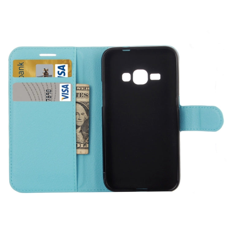 Litchi Texture Horizontal Flip Leather Case for Galaxy J2 Pro (2016) & J2 (2016) / J210F, with Magnetic Buckle & Holder & Card Slots & Wallet