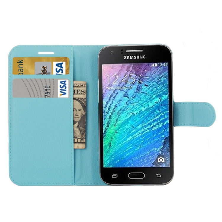 Litchi Texture Horizontal Flip Leather Case for Galaxy J2 Pro (2016) & J2 (2016) / J210F, with Magnetic Buckle & Holder & Card Slots & Wallet