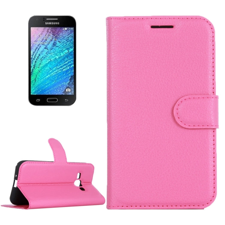 Litchi Texture Horizontal Flip Leather Case for Galaxy J2 Pro (2016) & J2 (2016) / J210F, with Magnetic Buckle & Holder & Card Slots & Wallet