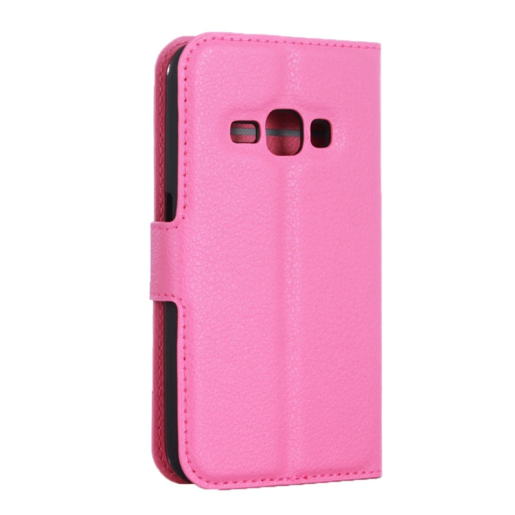 Litchi Texture Horizontal Flip Leather Case for Galaxy J2 Pro (2016) & J2 (2016) / J210F, with Magnetic Buckle & Holder & Card Slots & Wallet
