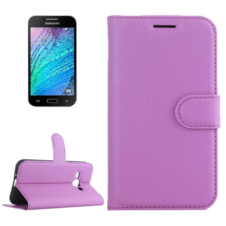 Litchi Texture Horizontal Flip Leather Case for Galaxy J2 Pro (2016) & J2 (2016) / J210F, with Magnetic Buckle & Holder & Card Slots & Wallet