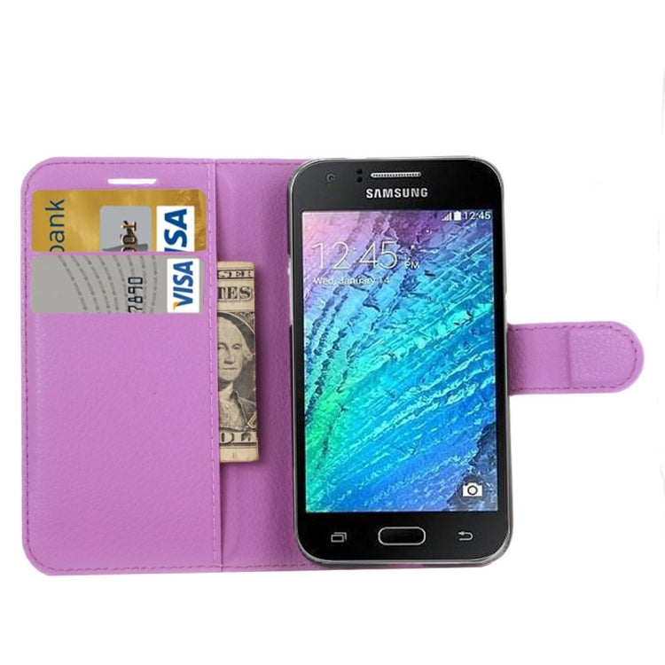 Litchi Texture Horizontal Flip Leather Case for Galaxy J2 Pro (2016) & J2 (2016) / J210F, with Magnetic Buckle & Holder & Card Slots & Wallet