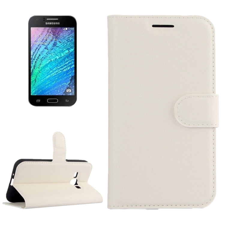 Litchi Texture Horizontal Flip Leather Case for Galaxy J2 Pro (2016) & J2 (2016) / J210F, with Magnetic Buckle & Holder & Card Slots & Wallet