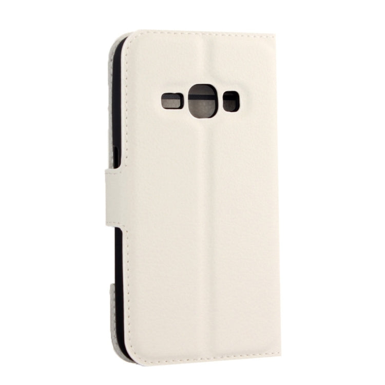 Litchi Texture Horizontal Flip Leather Case for Galaxy J2 Pro (2016) & J2 (2016) / J210F, with Magnetic Buckle & Holder & Card Slots & Wallet
