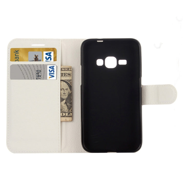 Litchi Texture Horizontal Flip Leather Case for Galaxy J2 Pro (2016) & J2 (2016) / J210F, with Magnetic Buckle & Holder & Card Slots & Wallet