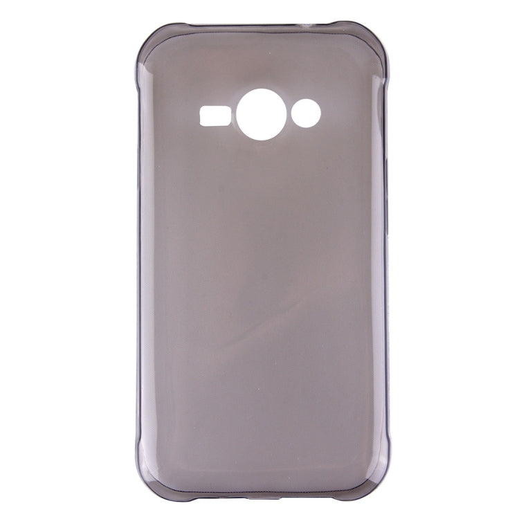 For Galaxy J1 Ace / J110 0.75mm Ultra-thin Transparent TPU Protective Case(Grey)