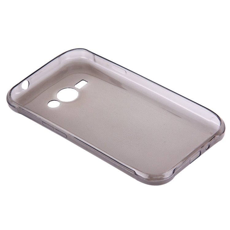 For Galaxy J1 Ace / J110 0.75mm Ultra-thin Transparent TPU Protective Case(Grey)