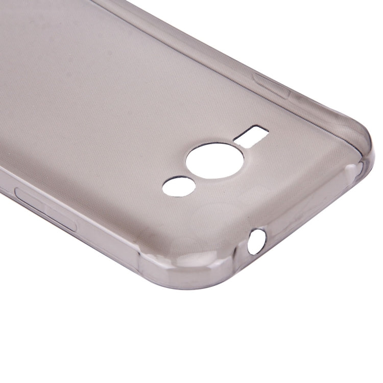 For Galaxy J1 Ace / J110 0.75mm Ultra-thin Transparent TPU Protective Case(Grey)