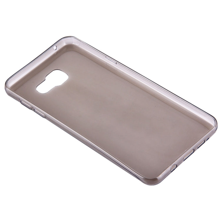 For Galaxy A7 (2016) / A710 0.75mm Ultra-thin Transparent TPU Protective Case(Grey)