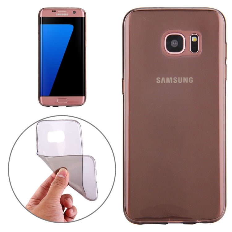 For Galaxy S7 Edge / G935 0.75mm Ultra-thin Transparent TPU Protective Case(Grey)