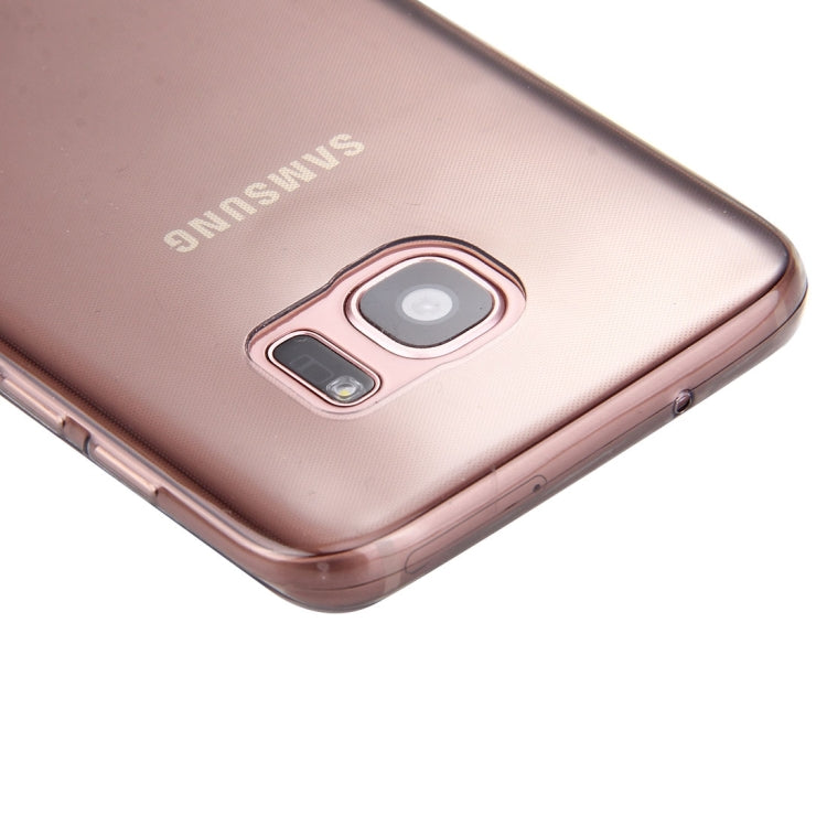 For Galaxy S7 Edge / G935 0.75mm Ultra-thin Transparent TPU Protective Case(Grey)