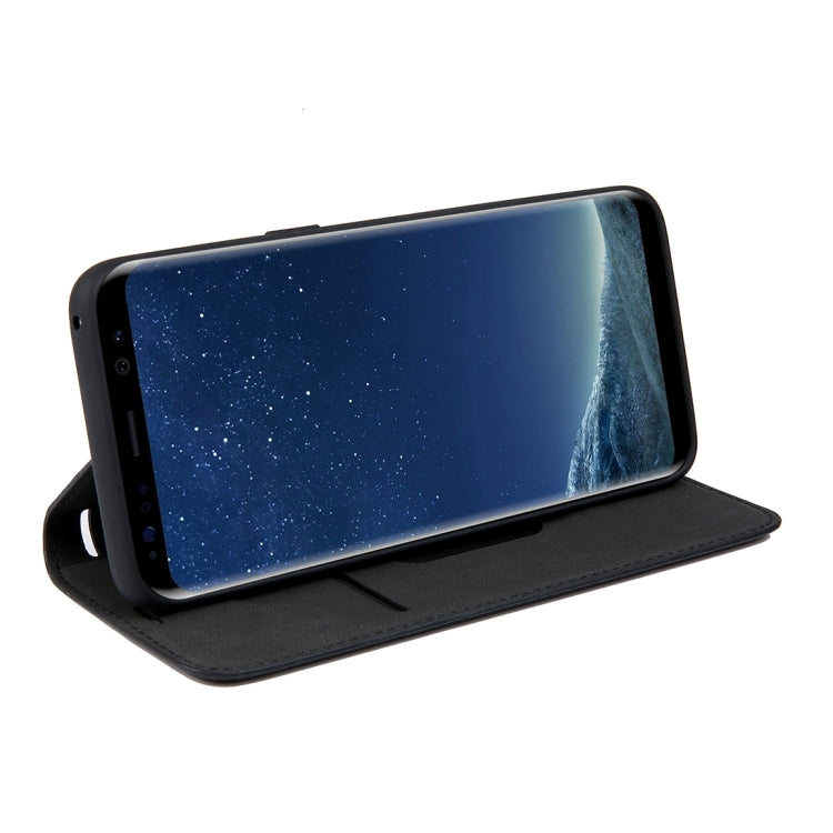 For Galaxy S8 PU Retro Texture with Absorption Horizontal Flip Leather Case with Holder & Card Slots