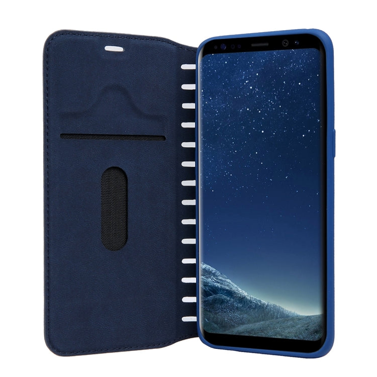 For Galaxy S8 PU Retro Texture with Absorption Horizontal Flip Leather Case with Holder & Card Slots