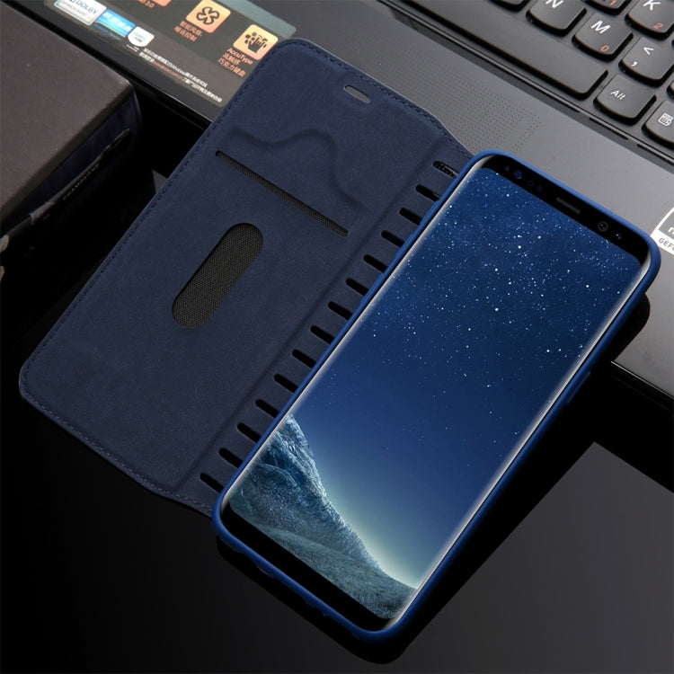 For Galaxy S8 PU Retro Texture with Absorption Horizontal Flip Leather Case with Holder & Card Slots