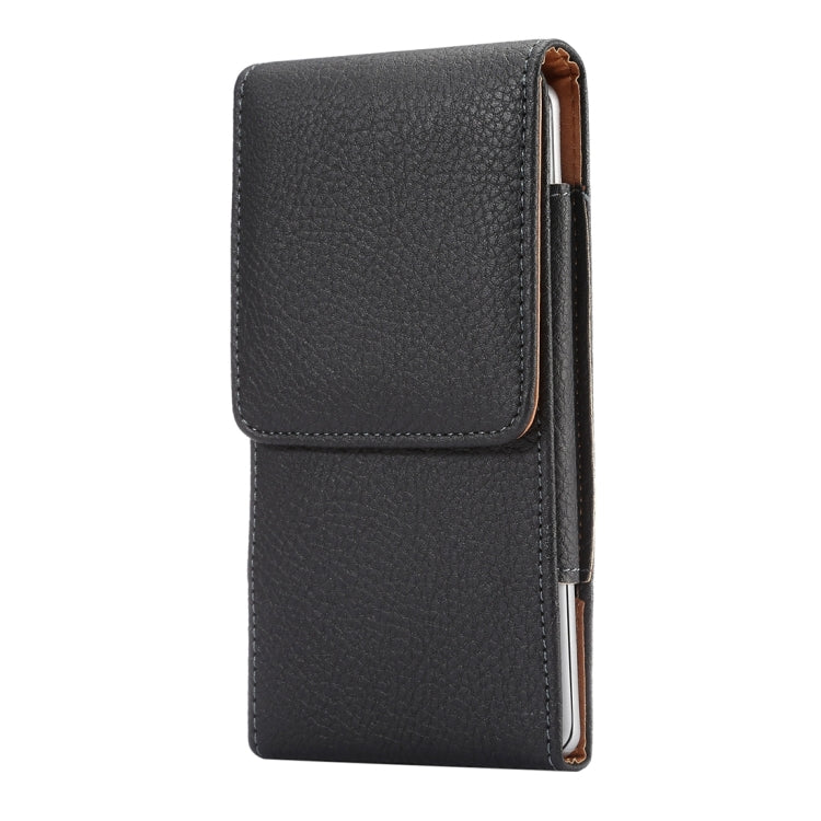Litchi Texture Vertical Flip Upright Leather Case / Waist Bag for Galaxy S9+ / S8+ / Note 8 & Note 5, Huawei Mate 8,etc(Black)