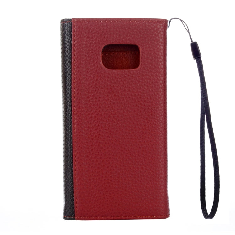 For Galaxy S6 Edge+ / G928 Envelope Style Horizontal Flip Leather Case with Magnetic Buckle & Holder & Card Slots & Photo frame & Wallet & Lanyard