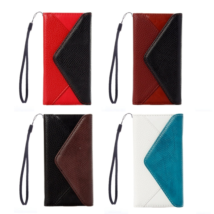 For Galaxy S7 Edge / G935 Envelope Style Horizontal Flip Leather Case with Magnetic Buckle & Holder & Card Slots & Photo frame & Wallet & Lanyard