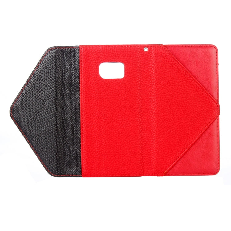 For Galaxy S6 / G920 Envelope Style Horizontal Flip Leather Case with Magnetic Buckle & Holder & Card Slots & Photo frame & Wallet & Lanyard