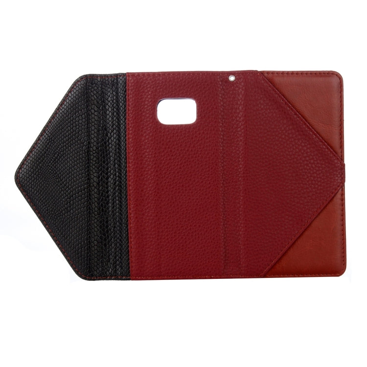 For Galaxy S6 / G920 Envelope Style Horizontal Flip Leather Case with Magnetic Buckle & Holder & Card Slots & Photo frame & Wallet & Lanyard