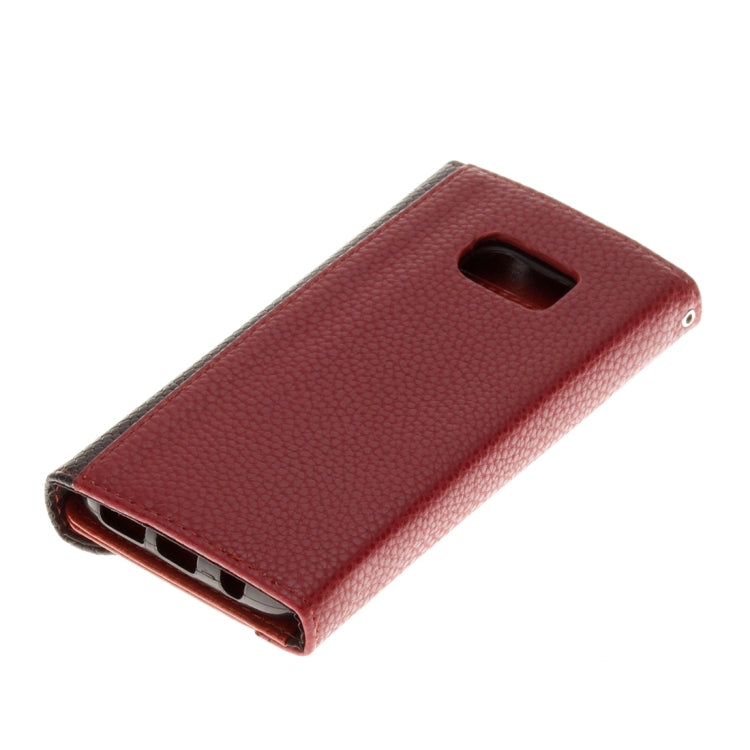 For Galaxy S6 / G920 Envelope Style Horizontal Flip Leather Case with Magnetic Buckle & Holder & Card Slots & Photo frame & Wallet & Lanyard