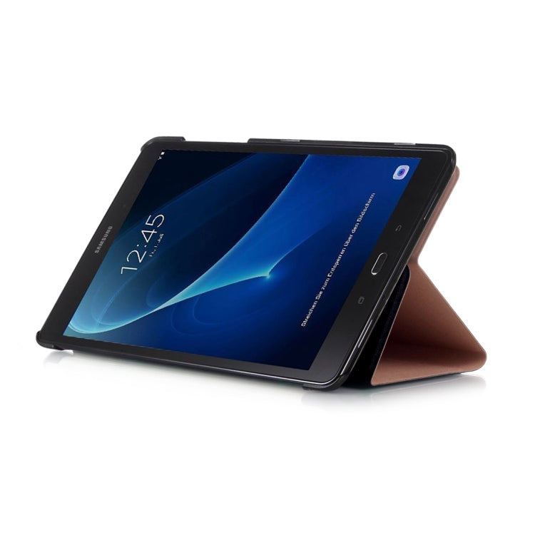 For Galaxy Tab A 10.1 (2016) / T580/T585 Stone Texture Horizontal Flip Leather Case with 2-folding Holder & Sleep / Wake-up Function