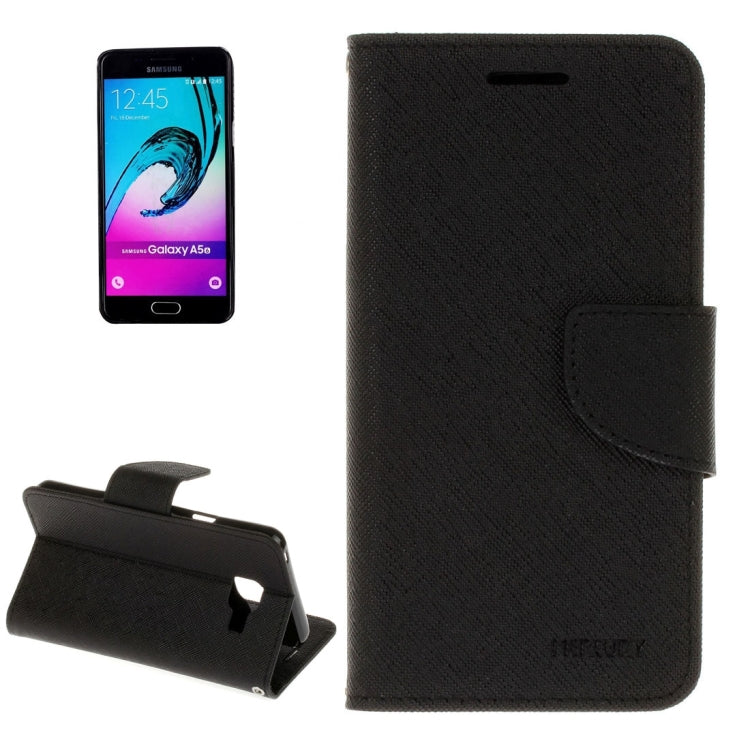 For Galaxy A3 (2016) / A310 Cross Texture Horizontal Flip Leather Case with Magnetic Buckle & Holder & Card Slots & Wallet 