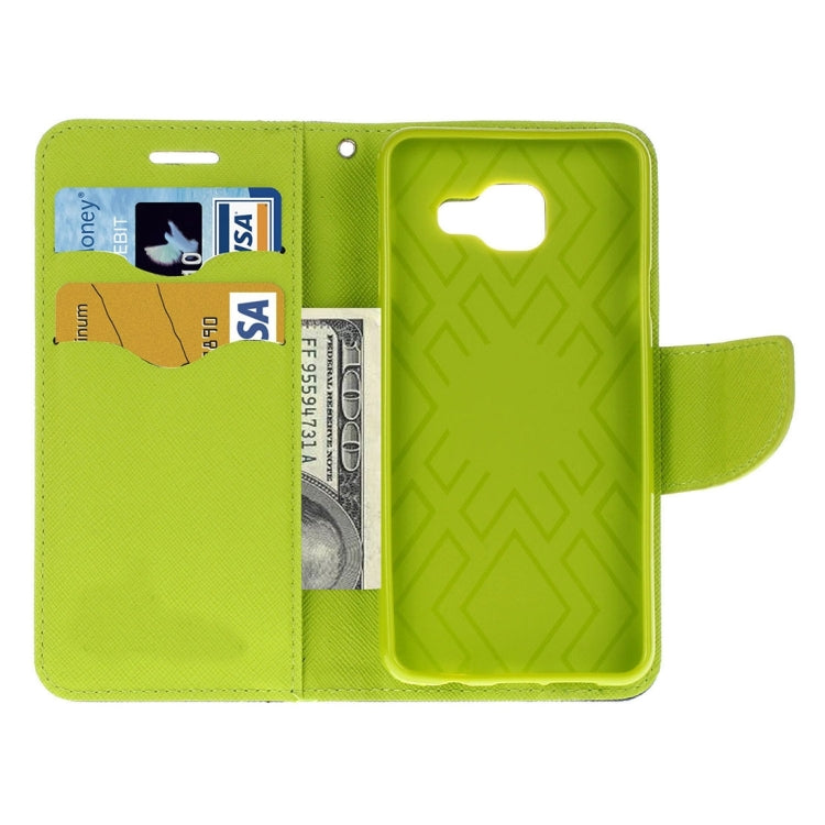 For Galaxy A3 (2016) / A310 Cross Texture Horizontal Flip Leather Case with Magnetic Buckle & Holder & Card Slots & Wallet 