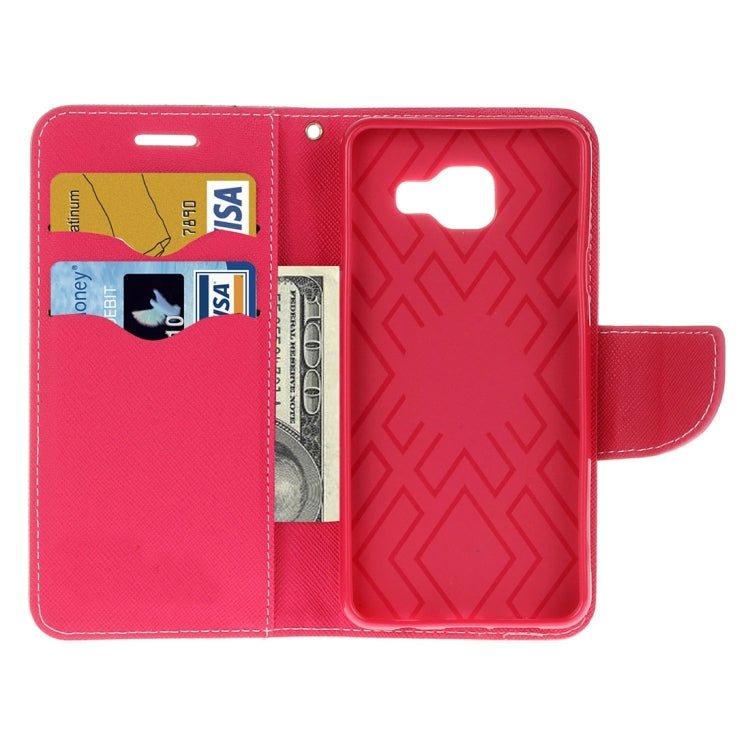 For Galaxy A3 (2016) / A310 Cross Texture Horizontal Flip Leather Case with Magnetic Buckle & Holder & Card Slots & Wallet 