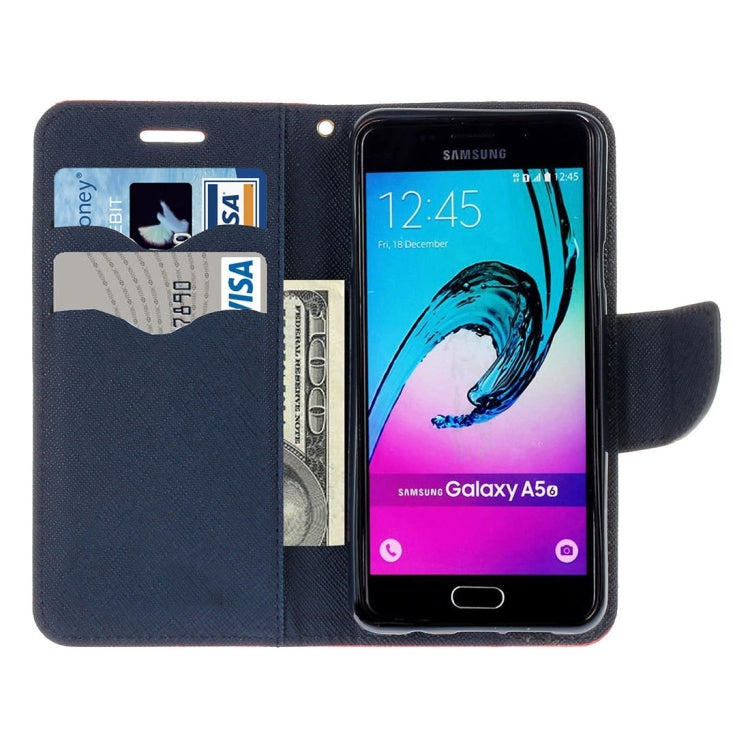 For Galaxy A3 (2016) / A310 Cross Texture Horizontal Flip Leather Case with Magnetic Buckle & Holder & Card Slots & Wallet 
