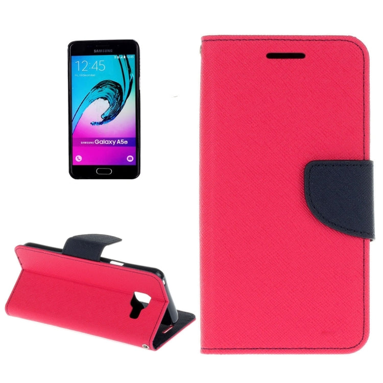 For Galaxy A3 (2016) / A310 Cross Texture Horizontal Flip Leather Case with Magnetic Buckle & Holder & Card Slots & Wallet 