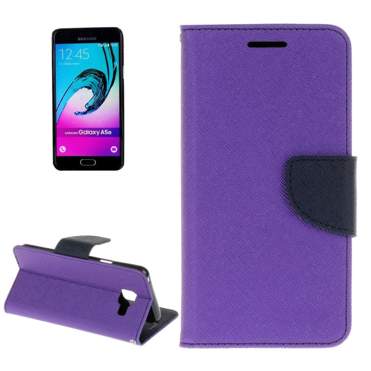 For Galaxy A3 (2016) / A310 Cross Texture Horizontal Flip Leather Case with Magnetic Buckle & Holder & Card Slots & Wallet 