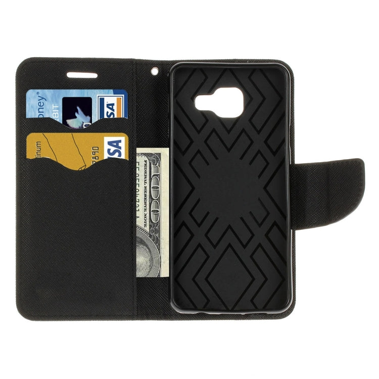 For Galaxy A3 (2016) / A310 Cross Texture Horizontal Flip Leather Case with Magnetic Buckle & Holder & Card Slots & Wallet 