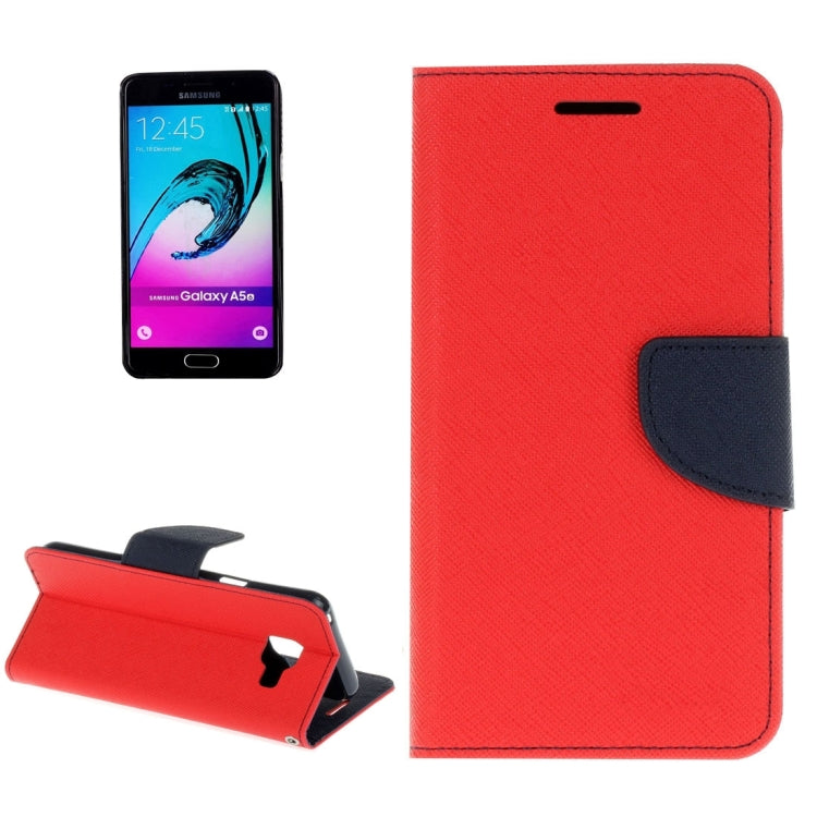 For Galaxy A3 (2016) / A310 Cross Texture Horizontal Flip Leather Case with Magnetic Buckle & Holder & Card Slots & Wallet 
