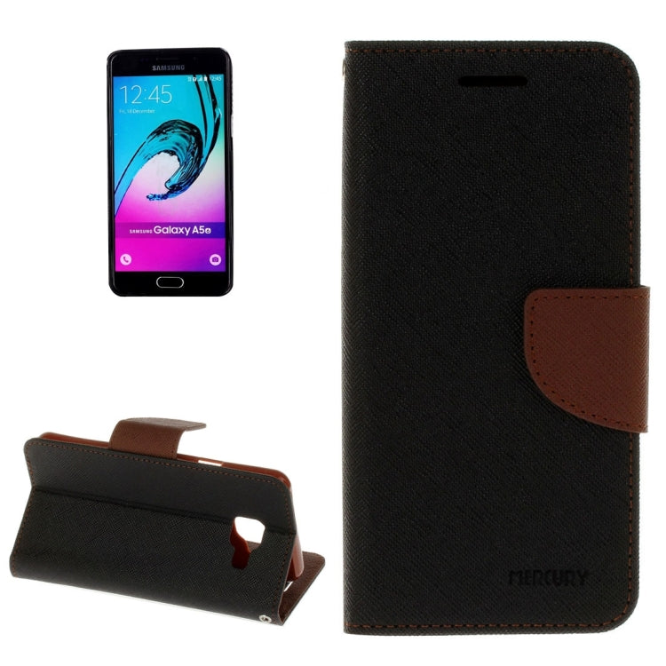 For Galaxy A3 (2016) / A310 Cross Texture Horizontal Flip Leather Case with Magnetic Buckle & Holder & Card Slots & Wallet 