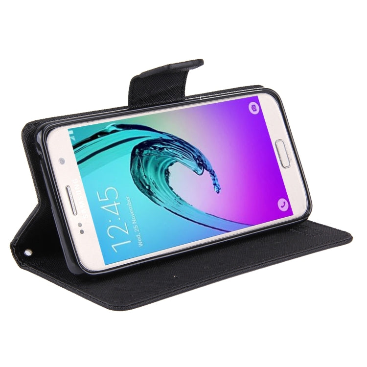 For Galaxy A5 (2016) / A510 Cross Texture Horizontal Flip Leather Case with Magnetic Buckle & Holder & Card Slots & Wallet